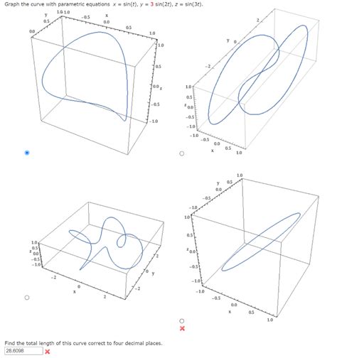 Solved Graph The Curve With Parametric Equations X Sin T Chegg Com