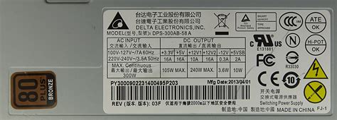 Dps 300ab 56 b power supply from alibaba.com are crafted and provided to you by trusted vendors and technicians. Delta DPS-300AB-58 300W 80+ Bronze 24-Pin Small Form ...