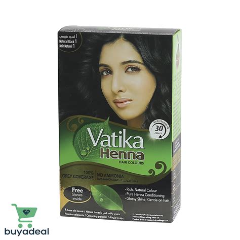 Dabur Vatika Henna Hair Colour Natural Black No 1 60g Buyadeal