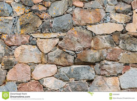 Old Medieval Stone Wall Background Texture Stock Photo