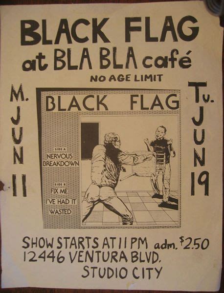 Old Punk Flyers And Stuff Blackflagblabla Black Flag