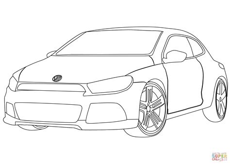 Vw Scirocco Coloring Page Free Printable Coloring Pages