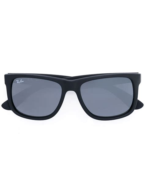 Ray Ban Square Frame Logo Sunglasses Farfetch
