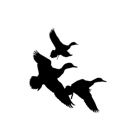 Deviantart More Like Stock Flying Black Ducks Silhouette 2 By
