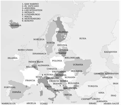 Mapa Politico De Europa Con Sus Paises Y Capitales Pdmrea