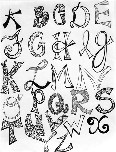 Inspired Byhand Drawn Typography Hand Lettering Alphabet Typography Hand Drawn Creative