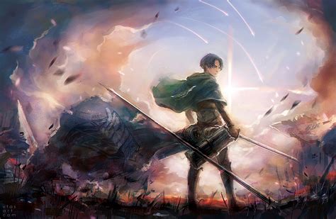 Download Levi Ackerman Attack On Titan Anime Hd Wallpaper