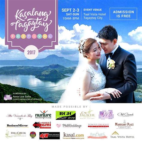 Kasalang Tagaytay Festival 2017 Kasal Com The Essential Philippine