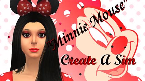 The Sims 4 Create A Sim Minnie Mouse Youtube