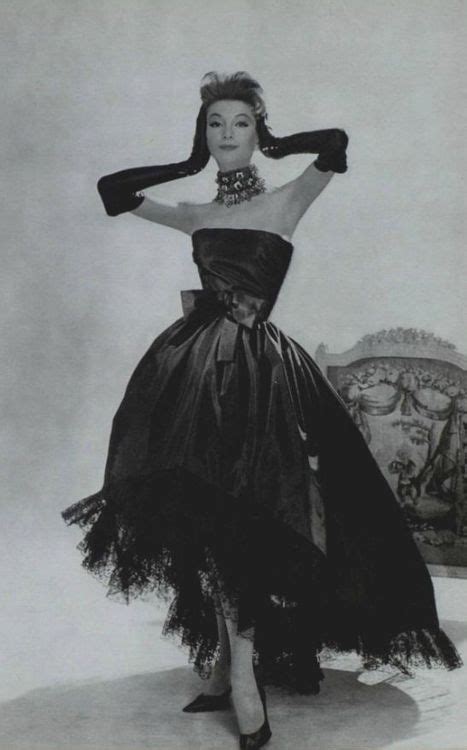 Christian Dior Evening Wear 1959 Vintage Fashion 1950s Fifties