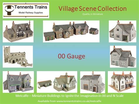 Tennents Trains Metcalfe 00 Gauge Village Scene Collection