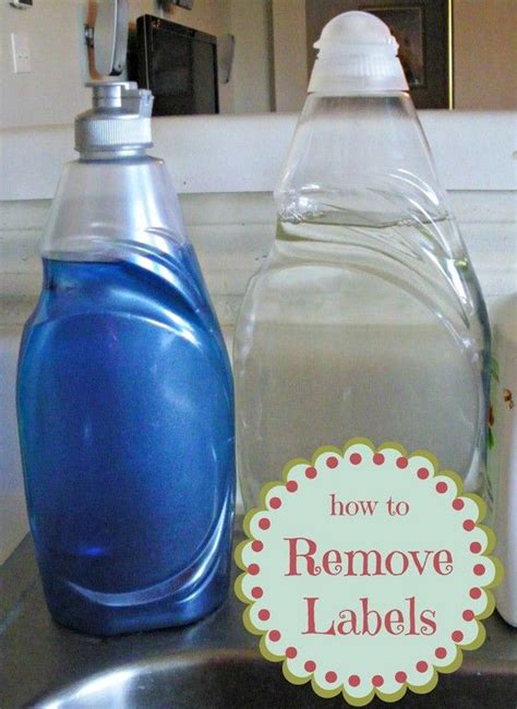 Some these items have oils in them that will help to release the residue. Easily remove plastic labels from containers, bottles, etc ...