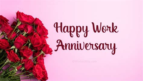 Work Anniversary Wishes And Messages Wishesmsg