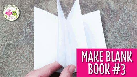 How To Make A Blank Book For Your Writing Center 3 Youtube