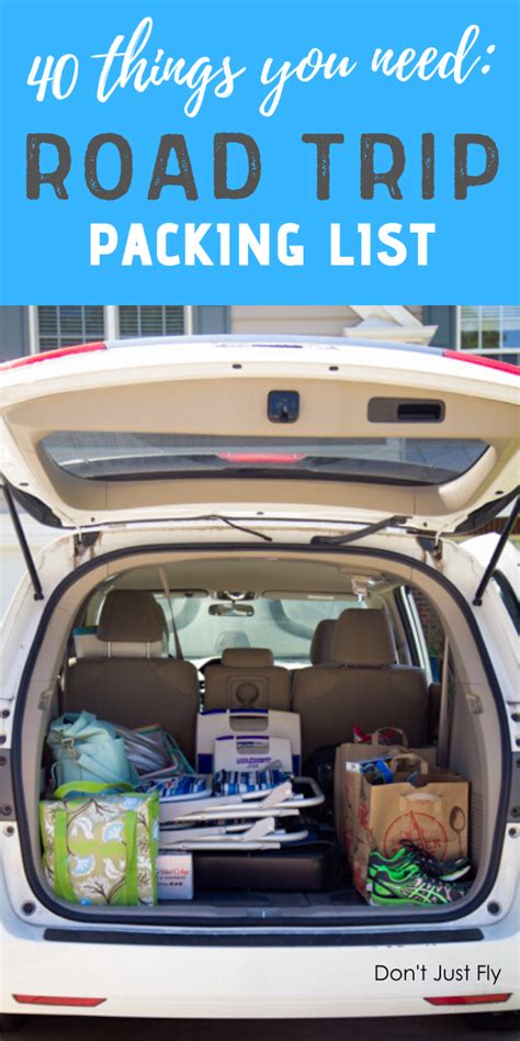 The Ultimate Road Trip Packing List 40 Things To Keep In Your Car