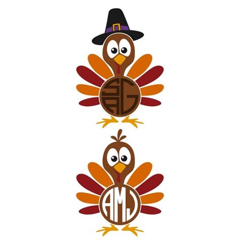 Cute Turkey Cuttable Design Png Dxf Svg And Eps File Silhouette Etsy