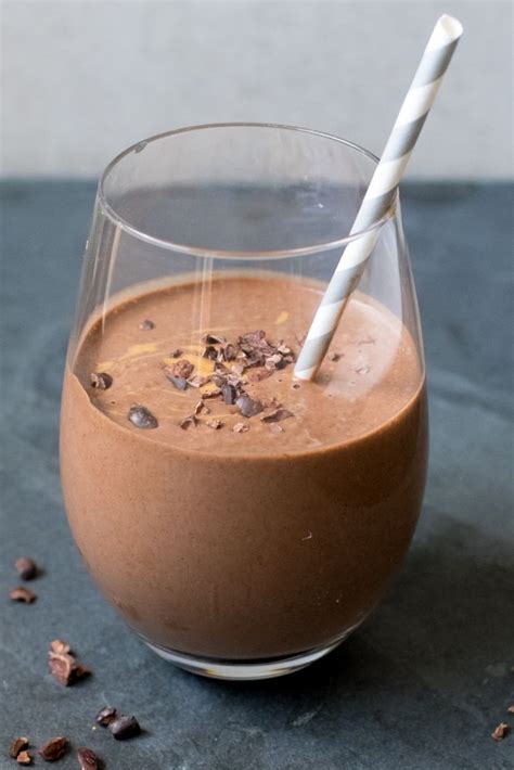 This super simple recipe takes minutes to make and lasts for weeks in a sealed container! This thick and creamy Cacao Banana Peanut Butter Smoothie ...