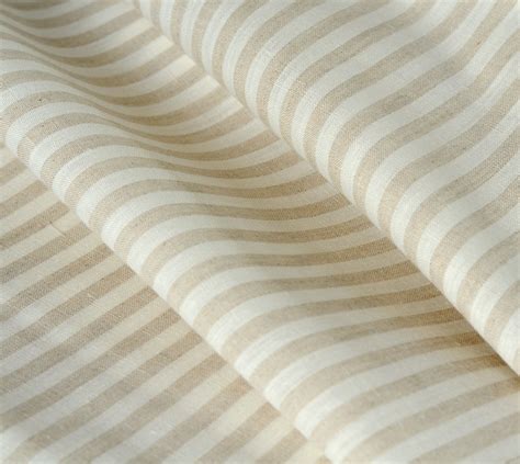 Striped Linen Fabric - Linen & Cotton