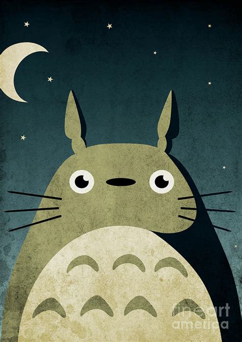 My Neighbor Totoro Poster Totoro Minimalist Poster Digital Art By Svit