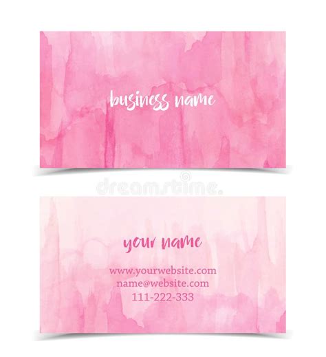 Business Card Template Stock Vector Illustration Of Brush 107237770
