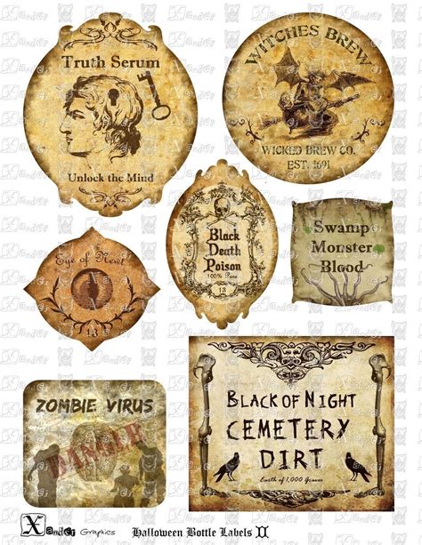 Pin By Chrissy August On Halloween Art In 2019 Halloween Labels