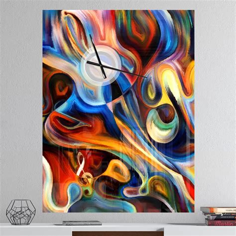 Design Art Designart Abstract Music And Rhythm Oversized Abstract