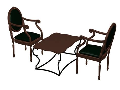 Antique Tea Table Sets Free 3d Model 3ds Max Vray Open3dmodel