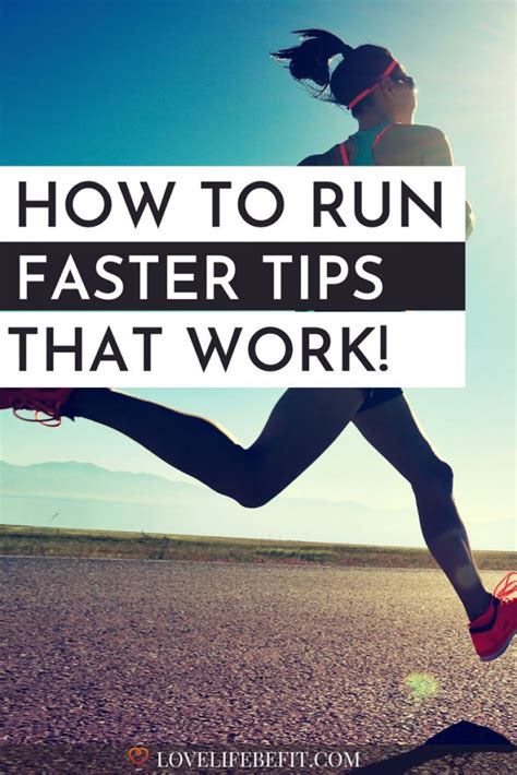 How To Run Faster Tips To Achieve Your Best Times Love Life Be Fit