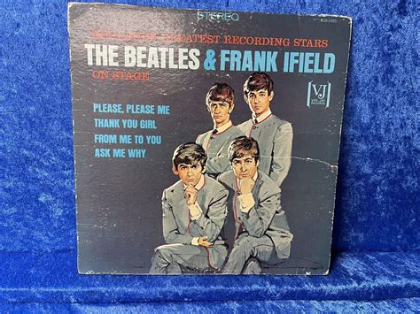 Rare Vee Jay The Beatles And Frank Ifield On Stage Lp Vinyl Record
