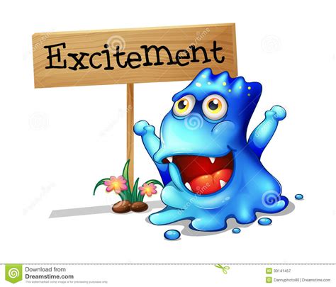 an-excited-monster-stock-vector-illustration-of-excited-33141457