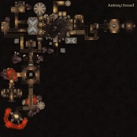 Based On Arkngthand Dwemer Ruin From The Game Morrowind Battlemaps Ruins Roleplaying Game