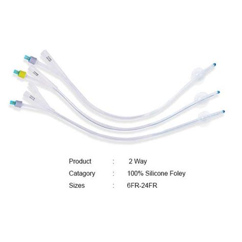 2 Way Silicone Foley Catheter For Intramural Portion Nephrology