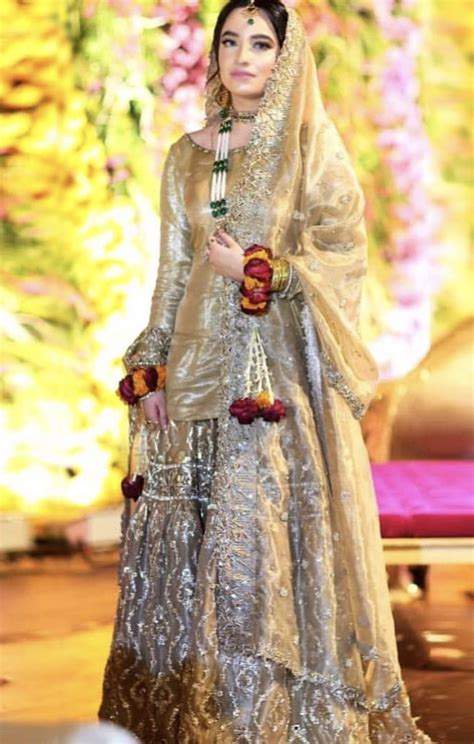 Mayun Bride Wearing Zuria Dor Nikkah Dress Mehendi Outfits Bridal