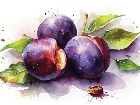 Watercolor Painting Foods And Fruits Grafik Von Tanvirahmad2003
