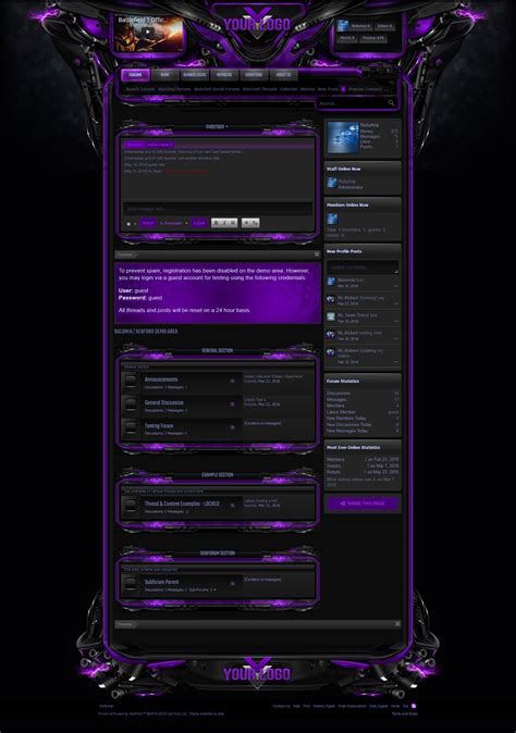 25 Enforcer Bold Graphical Clan Gaming Forum Template For Xenforo