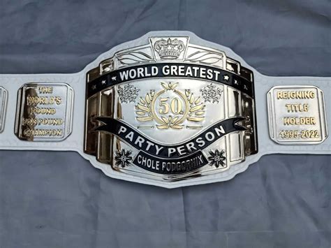 Custom Made Intercontinental Belt