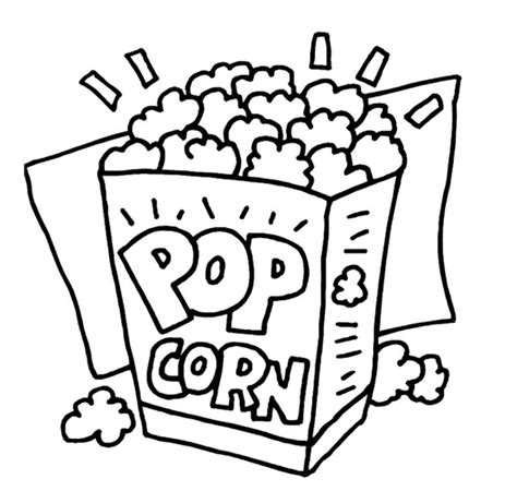 To print the coloring page Popcorn Clipart Clipart Cliparts For You 2