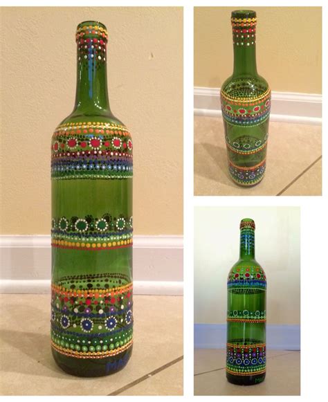 The Bottle Has Beautiful Original Color Painted Directly On The Glass