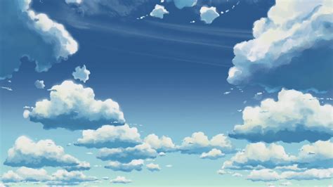 Sky Anime Scenery Wallpapers Wallpaper Cave Riset