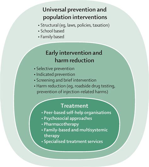 Prevention Early Intervention Harm Reduction And Treatment Of