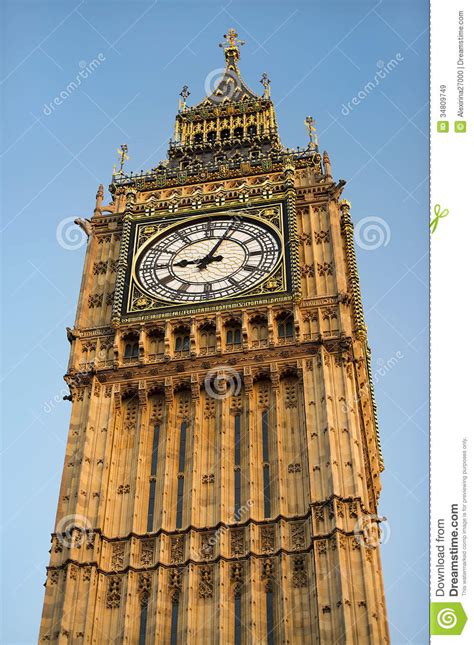 Big Ben Clock Tower Stock Image Image Of Clock London