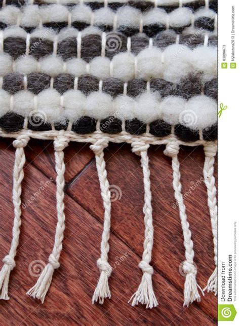 Handwoven Wool Rug Stock Image Image Of Handmade Interlaced 83898673
