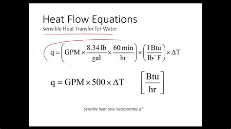L Hvac Heat Flow Equations Youtube