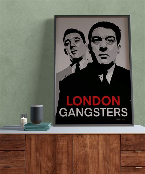 London Gangsters Poster Art Poster Print House Warming Etsy