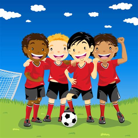 Royalty Free Soccer Team Clip Art Vector Images