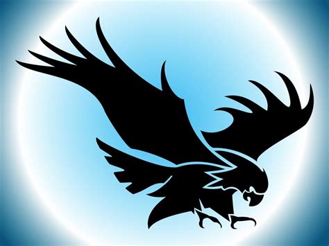 Flying Eagle Silhouette Vector Art And Graphics