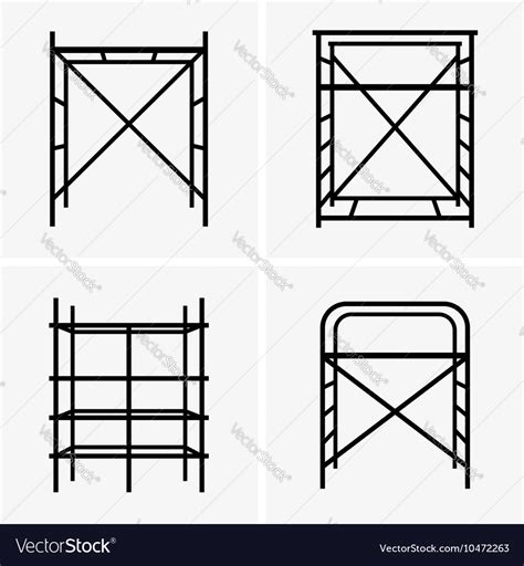 Scaffolding Royalty Free Vector Image Vectorstock