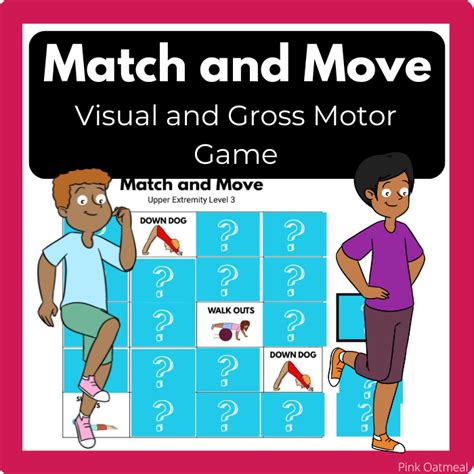 Memory Match And Movement Pink Oatmeal Shop