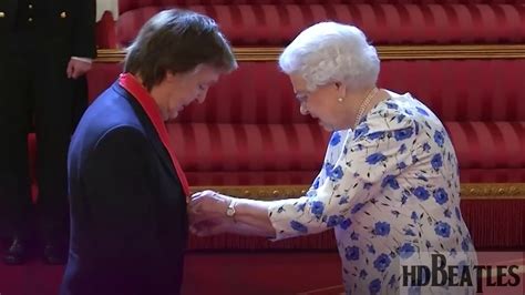 Sir Paul Mccartney Given The Award For Services To Music From The Queen