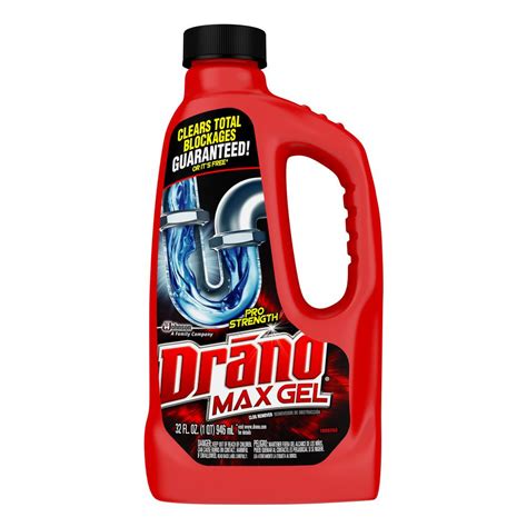 Drano 32 Oz Max Gel Pro Strength Clog Remover 12 Pack 00117 The